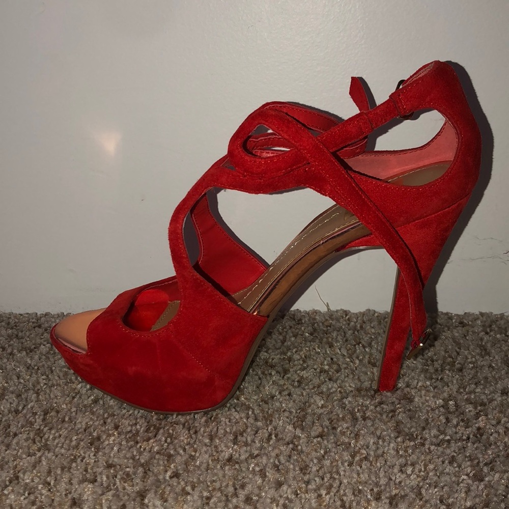 NWT Red Strappy Heel